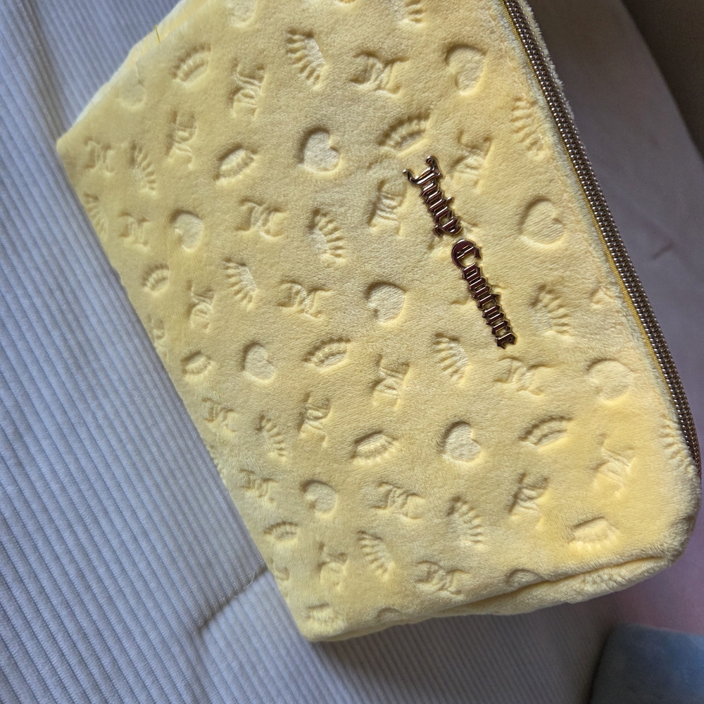 Juicy Couture Yellow Cosmetic Bag